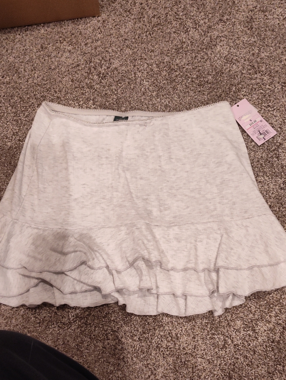 Must Bundle- Target Light Gray Ruffle Mini Skirt With Shorts